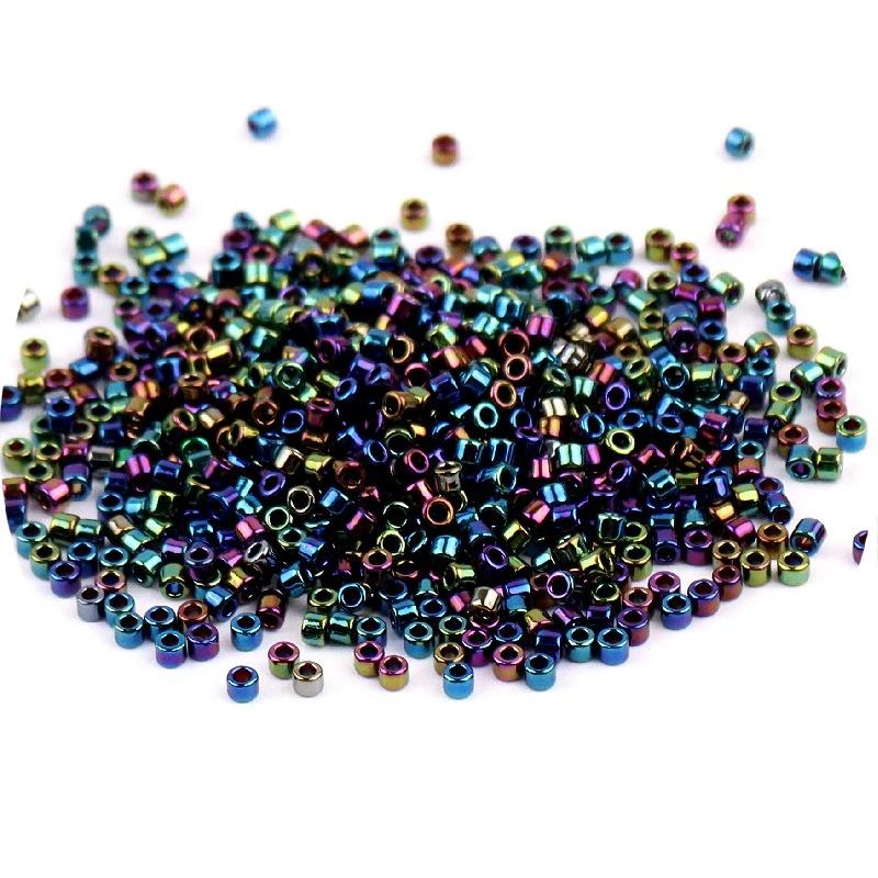 Miyuki metálico colorido contas de vidro, DIY fazer jóias, artesanato colar, pulseira acessórios, grânulo por atacado, 2mm, 10g, 720pcs - Image 1