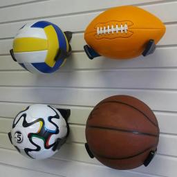 Rack de suporte de bola sem perfuração, montado na parede, esportes, basquete, futebol, armazenamento, exibição na parede interna, casa, 1-5pcs - Image 3