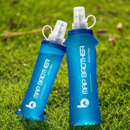 TPU Folding Soft Flask Garrafa de água dobrável ao ar livre Handheld, Running Hydration Pack, saco de cintura, durável - Image 2