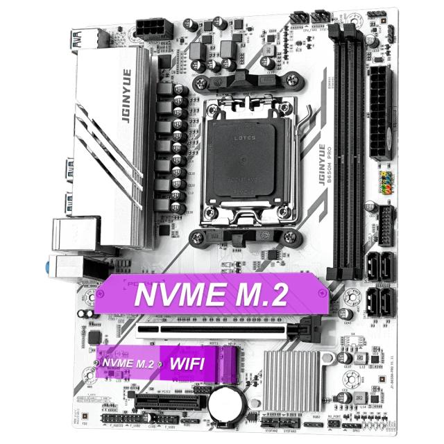 JGINYUE B650M PRO Placa-Mãe DDR5 6000+ MHz AM5 64GB