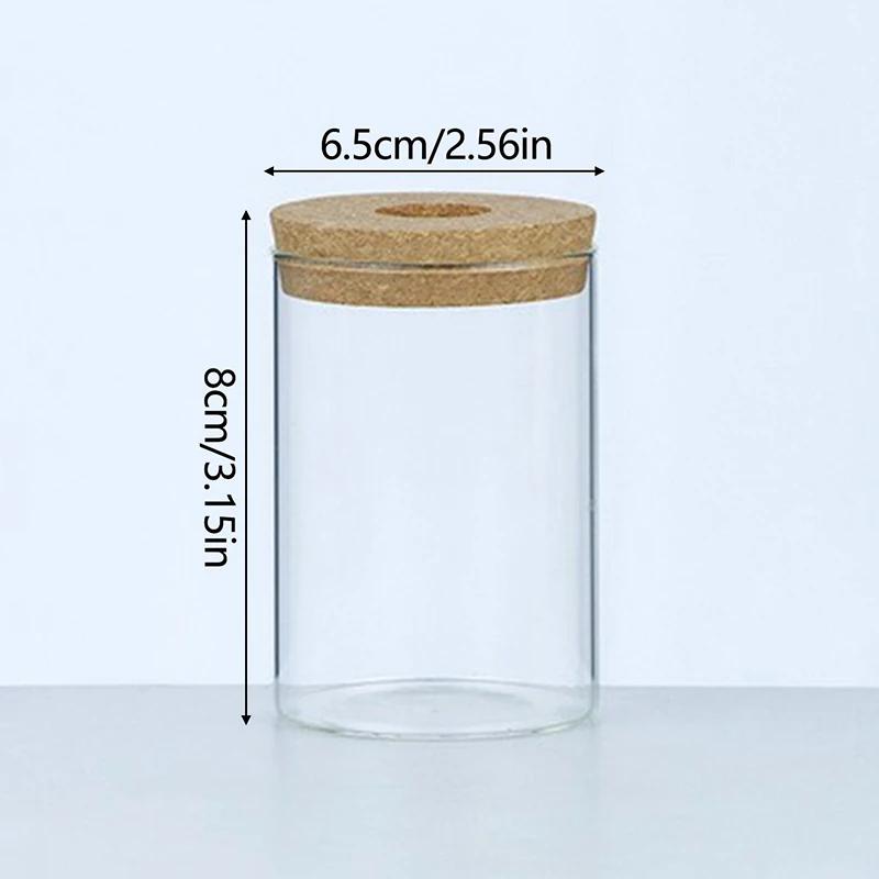 Garrafa De Vidro Com Rolha De Madeira, Micro Paisagem, Garrafa Ecológica, Vaso De Flor Redondo, Recipiente Hidropônico - Image 1