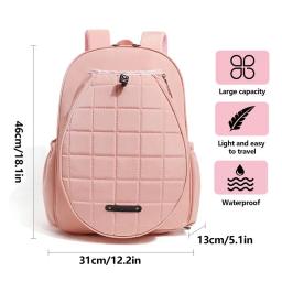 Mochila de tênis ajustável de grande capacidade para crianças e adultos, bolsas de raquete esportivas, capa de raquete, cabeça - Image 6