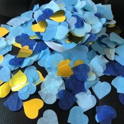 2 pacotes de confete colorido amor pêssego coração dia dos namorados festa de casamento mão jogando pétalas onda bola balão enchimento papel - Image 2