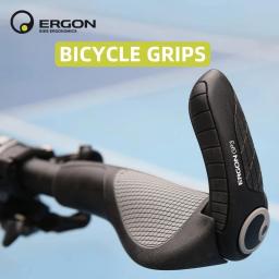 Ergon bicicleta apertos de borracha mtb punhos montar braçadeira ergonomia antiderrapante absorção de choque ciclismo lock-on termina mountain bike apertos - Image 2