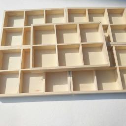 1pc artesanato organizadores e armazenamento caneta titular para mesa pintura vara caixa de pintura vara caixa de pigmento de madeira - Image 3
