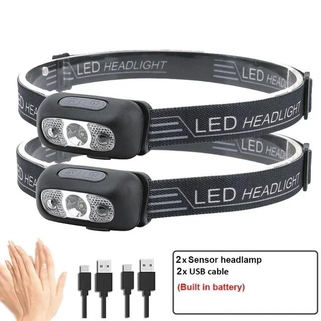 Farol LED Sensor Portátil 350 Lúmens Recarregável USB