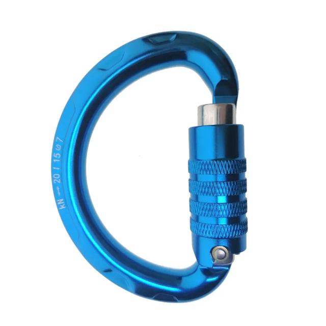 Bloqueio Automático Semi-Circular para Escalada e Arborismo - Fivela de Meia Lua 20KN Ideal para Parapente e Escalada de Árvore