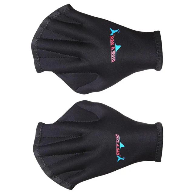 Luvas de Natação Ajustáveis em Neoprene com Webbed para Snorkeling e Mergulho, Ideal para Esportes Aquáticos - 1 Par