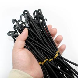 0.4m/1m/1.5m/2m resistente elástico bungee cabo de choque cinta estiramento gancho plástico carro bagagem tenda caiaque barco canoa bicicletas corda gravata - Image 3