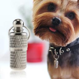 Etiquetas de identificação à prova waterproof para animais de estimação, cápsula de aço inoxidável para identificador de cães e gatos, tubo escondido - Image 4