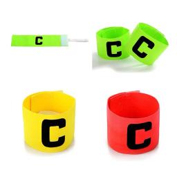 Braçadeiras do capitão ajustável, embrulho de pasta, C Word Mark, Jogo de futebol, adesivos mágicos, Futebol Suprimentos - Image 3