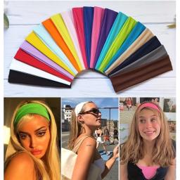 Headbands elásticas esportivas para mulheres, elásticas, doces, moda, sweatbands para fitness, ioga, corrida, ciclismo, pacote 10 - Image 1