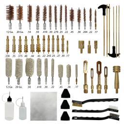 Mediug kit de limpeza de arma universal caso pistola rifle pistola escova ferramenta para caça, espingarda, 9mm, calibre 12, calibre.40/.45 - Image 4