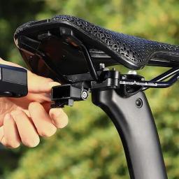 Suporte traseiro de bicicleta com chave, Suporte traseiro de bicicleta, Suporte de montagem de sela, Suporte traseiro LED para sela de bicicleta - Image 4