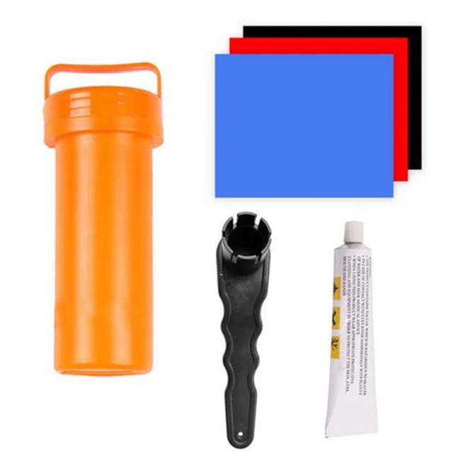 Kit Completo de Reparo para Infláveis com Patches, Cola e Ferramentas para Caiaques e Jangadas - Cores Sortidas