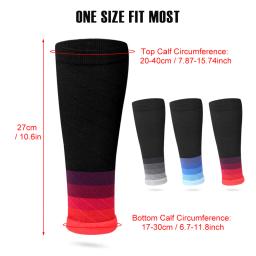 Meias Esportivas de Compressão Unisex, Manga de Compressão Perna, Shin Splint, Corrida, Futebol, Ciclismo, 1 Par, 20-30mmHg - Image 6