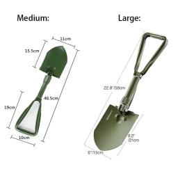Pá dobrável multifuncional, Grande carro verde militar, Mergulho ao ar livre, Legumes selvagens - Image 2