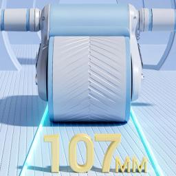 Exercício de roda abdominal para treinamento de musculação, design de roda dupla, roda abdominal Fitness, rebote automático, antiderrapante - Image 4