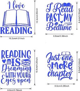 Auto-adesivo Silk Screen Stencils, Reutilizável Reading Book, transferências de malha, Home Decoração Wall, Artesanato artesanal - Image 2