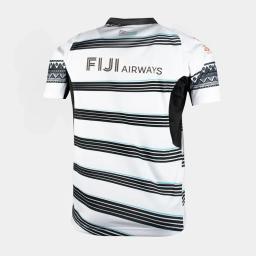 Camiseta de rugby masculina, moda de rua e diversão, verão de secagem rápida manga curta 3d impresso fiyi personalizado em torno do pescoço roupas - Image 2