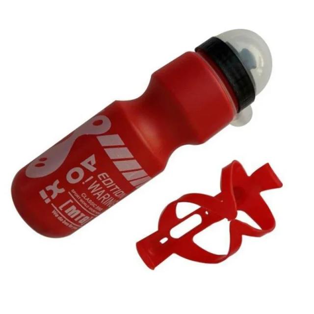Garrafa de Água para Bicicleta com Suporte Leve e Prático para Esportes ao Ar Livre - 750ml