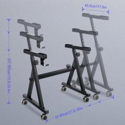 Suporte De Teclado Com Rodas, Em Forma De Z, Leve, Portátil, Se Enfrenta 54, 61, 88 Teclas, Pianos, Suporte De Teclado Musical, Pesado Para Viagem - Image 6