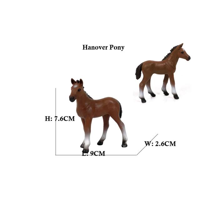 Figurinhas de Cavalo Plástico Shire Arabian Pônei Modelo Animal 10cm