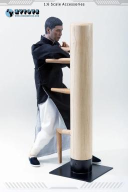 ZYTOYS-Soldado Masculino Ip Homem De Madeira Estaca, Kung Fu Estaca, Brinquedos Pilha, Fit 12 ''Figuras de Ação, Cena Acessórios Modelo, ZY3013, 1:6 - Image 6