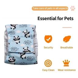 Calcinhas sanitárias reutilizáveis para animais de estimação, calções para cães masculinos, evitar molhar a cama, calças fisiológicas, fraldas ajustáveis para cachorro - Image 5