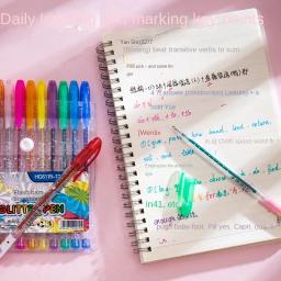 Glitter Gel Canetas Set para adultos, livros para colorir, revistas, desenho, rabiscar, Art Markers, cores, 12, 24, 36, 48 pcs - Image 3