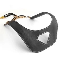 1 pçs preto sax alça de ombro ajustável saxofone pescoço cinta acolchoada ombro confortável para saxofone acessórios práticos - Image 4