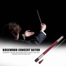 Rosewood Professional música maestro bastão, portátil regendo bastão com armazenamento tubo, ritmo e banda, diretor e orquestra, 38,3 centímetros - Image 3