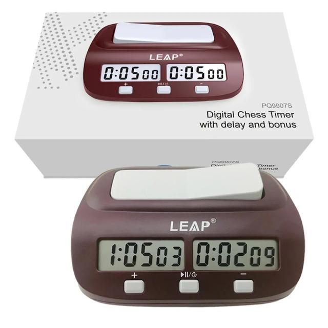 LEAP Relógio de Xadrez Digital Profissional PQ9907S Contagem Up Down Timer