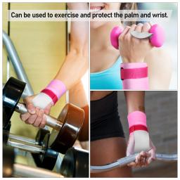 4 pçs ginástica apertos de mão tiras de treino de levantamento de peso ginástica palma protetor de pulso faixas de apoio sweatbands equipamentos - Image 5