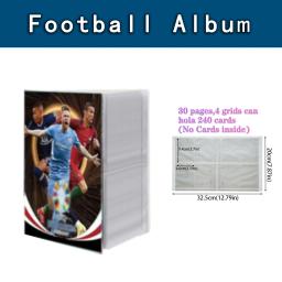 Coleção de cartões Star Football, Álbum Azul, Mapa, Carta Titular, Pasta, Pasta de livros, Kid Toy Gift, Novo, 240pcs, 2023 - Image 1