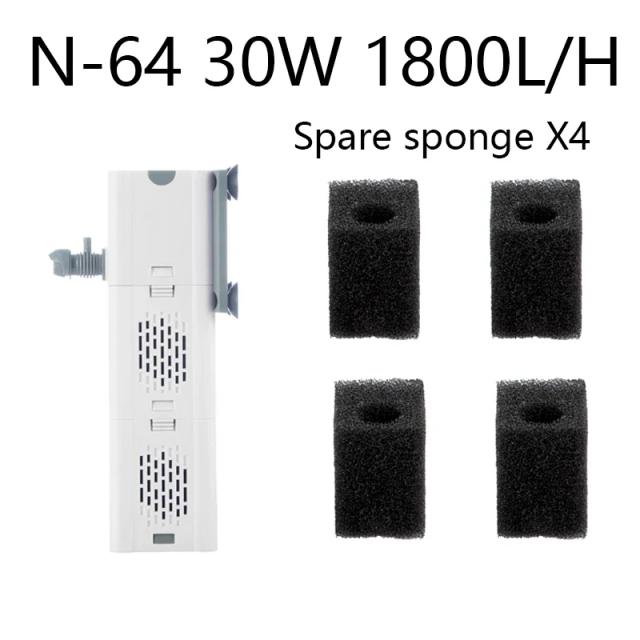 Bomba de Água para Aquário com Filtro de Ar e Esponja Bacteriana - Ideal para Tanques de Peixes 110V e 220V
