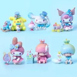 Anime Sanrio Dream Series Figura, Minha Melodia, Pom Pom Purin, Pequeno Gêmeo Estrelas, Kawaii Modelo PVC, Enfeites de Boneca, Presentes para Crianças - Image 2