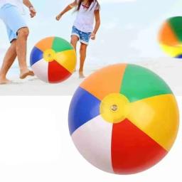 Piscina ao ar livre e brinquedos infláveis de praia, adereços esportivos divertidos, jogo de vôlei de praia, interação pai-filho, verão - Image 2