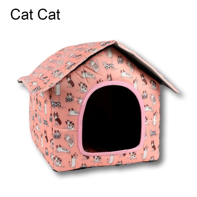 Abrigo dobrável impermeável para cães e gatos - Casa de camping portátil para pets ao ar livre