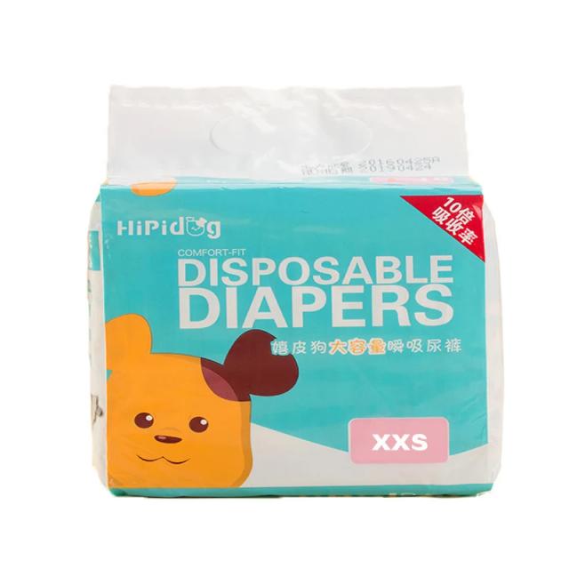 Calças Fisiológicas Super Absorventes e Fraldas Descartáveis à Prova de Vazamento para Cães - Pacote com 10 Peças
