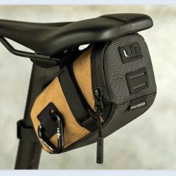 Ulac touring bicicleta selim saco à prova dwaterproof água náilon sela de corrida estrada armazenamento pannier colorido mtb sela bolsa traseira - Image 6