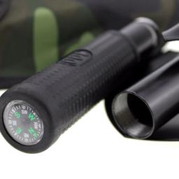 Dobrável portátil caminhão montado engenheiro pá barraca de acampamento ao ar livre pá auto-defesa ferramenta sobrevivência bússola saco de armazenamento - Image 4