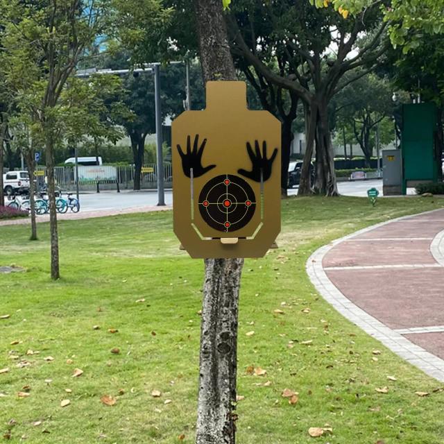 Silhueta de Aço Carbono para Tiro: Alvo Portátil e Ideal para Treinamento