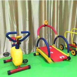 Fitness equipamentos esteira para crianças, expansor de peito, levantador de peso, treinamento físico, bicicleta ergométrica - Image 2
