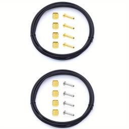 Carcaça de tubo de mangueira de freio a disco hidráulico para Shimano SM-BH59/90 W/4 pares de bucha de compressão e agulha para Terktro Magura Sram - Image 1
