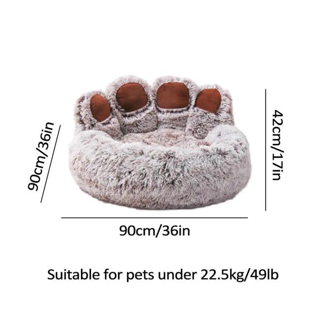 Sofá macio e anti-derrapante para pets com almofada removível e conforto aconchegante para gatos e cães