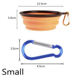 350/1000ml pet cat comida tigela de água para cães gatos seguro látex dobrável filhote de cachorro grande cão de viagem tigelas ao ar livre suprimentos alimentador maschas - Image 2