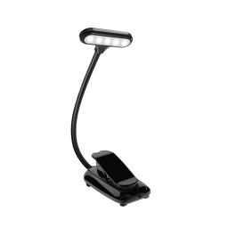 Lâmpada de mesa LED com braçadeira, partitura luz, profissional, ângulo de 360, ajustável, recarregável, leitura de folhas - Image 5