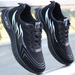 Tênis de corrida leve respirável masculino, tênis esportivo plataforma, moda casual, novo - Image 2