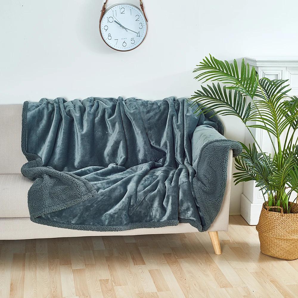 Impermeável Pet Blanket, Líquido Pee Proof Dog Blanket para Sofá-cama Sofá, Reversível Sherpa Fleece, Móveis Protector Cover - Image 1